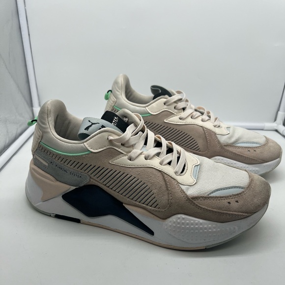 PUMA 371008-04 RS-X Reinvent Rosewater Pink Cream Suede Mesh Sneakers sz 10 - Picture 4 of 17